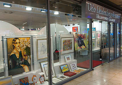 Udo Lindenberg besucht die Walentowski Galerien in Dresden