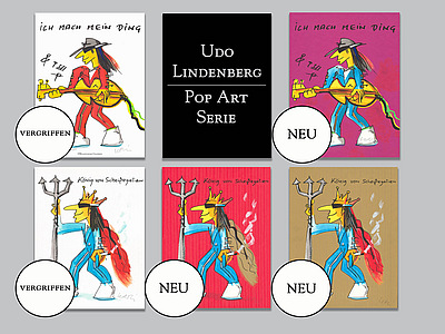 Neue limitierte Siebdrucke von Udo Lindenberg 