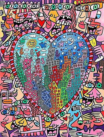James Rizzi - It's heart not to love my City