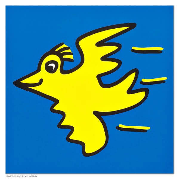 james rizzi art kunst walentowski bird vogel yellow gelb