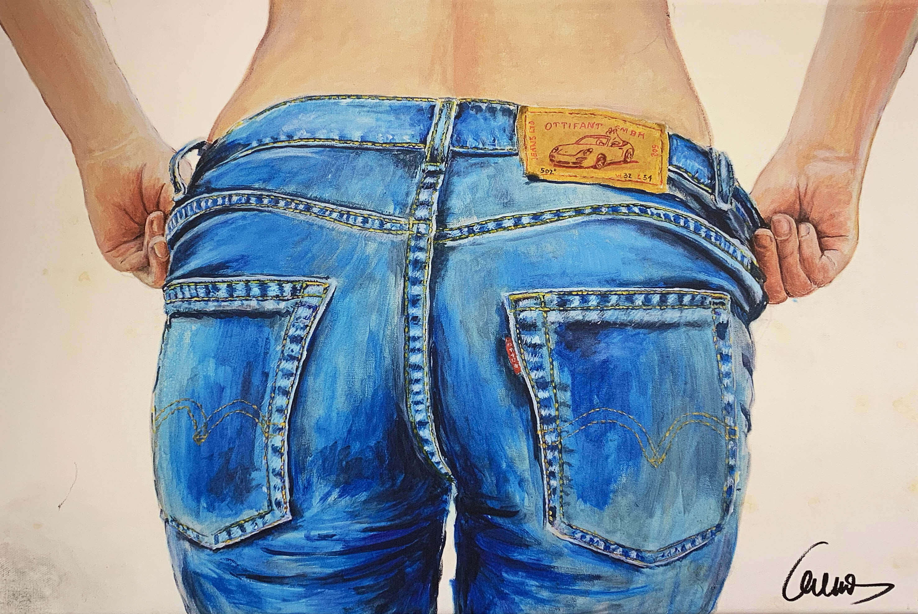 Otto Waalkes Kunst Art Walentowski jeans