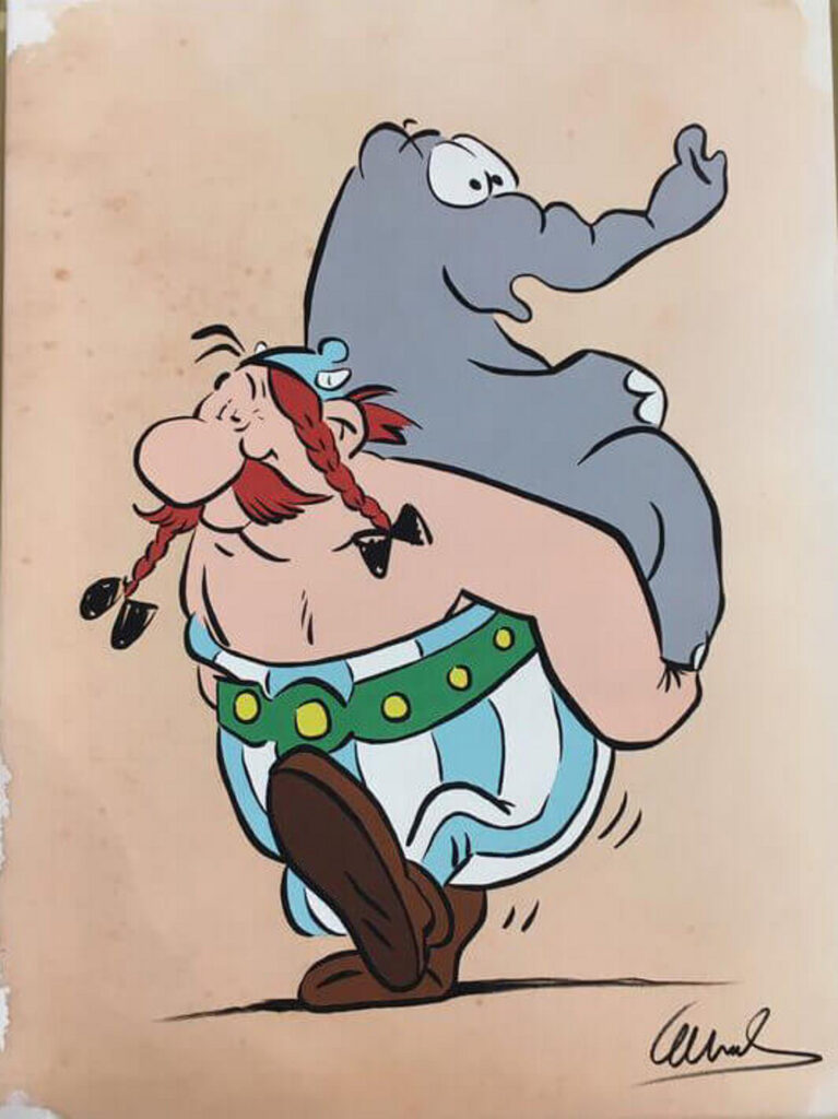 csm otto waalkes limitierte pigmentdrucke obelix und der ottifant walentowsi galerien 55b64d0023