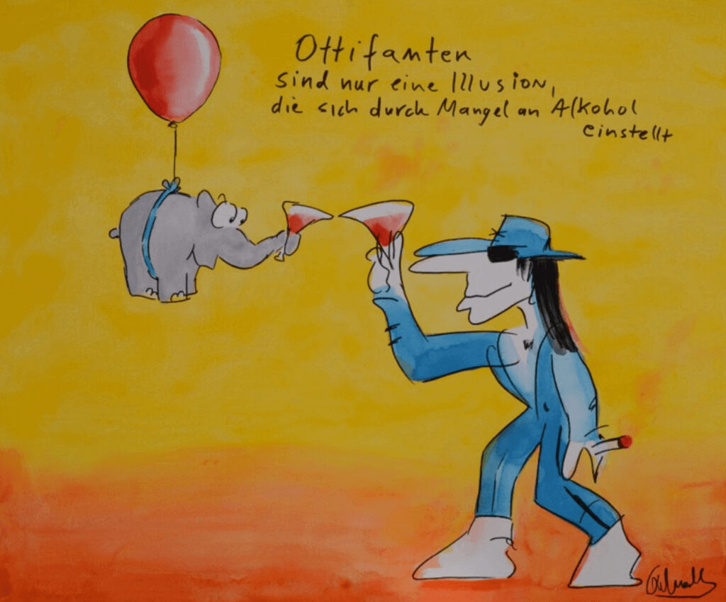 csm otto waalkes limitierte pigmentdrucke ottifanten sind nur eine illusion2 walentowsi galerien a2e7221f0e