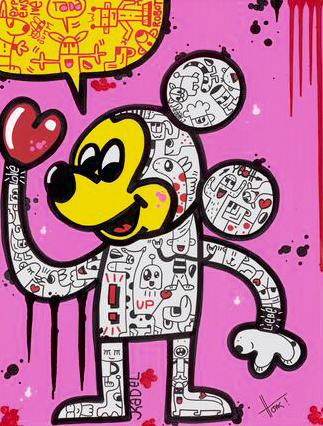 honk art juergen kadel tada mickey 60x80cm