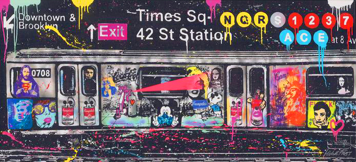 michel friess my new york city subway 50x100 walentowski galerien